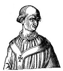 Caricature of Benedict IX