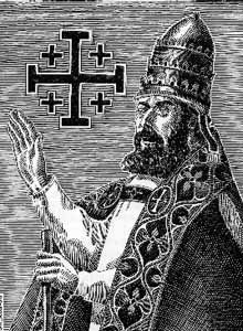Woodcut of Callistus II