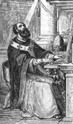 19th century stylization of St. Leo II