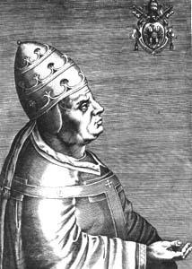 Woodcut of Urban VI